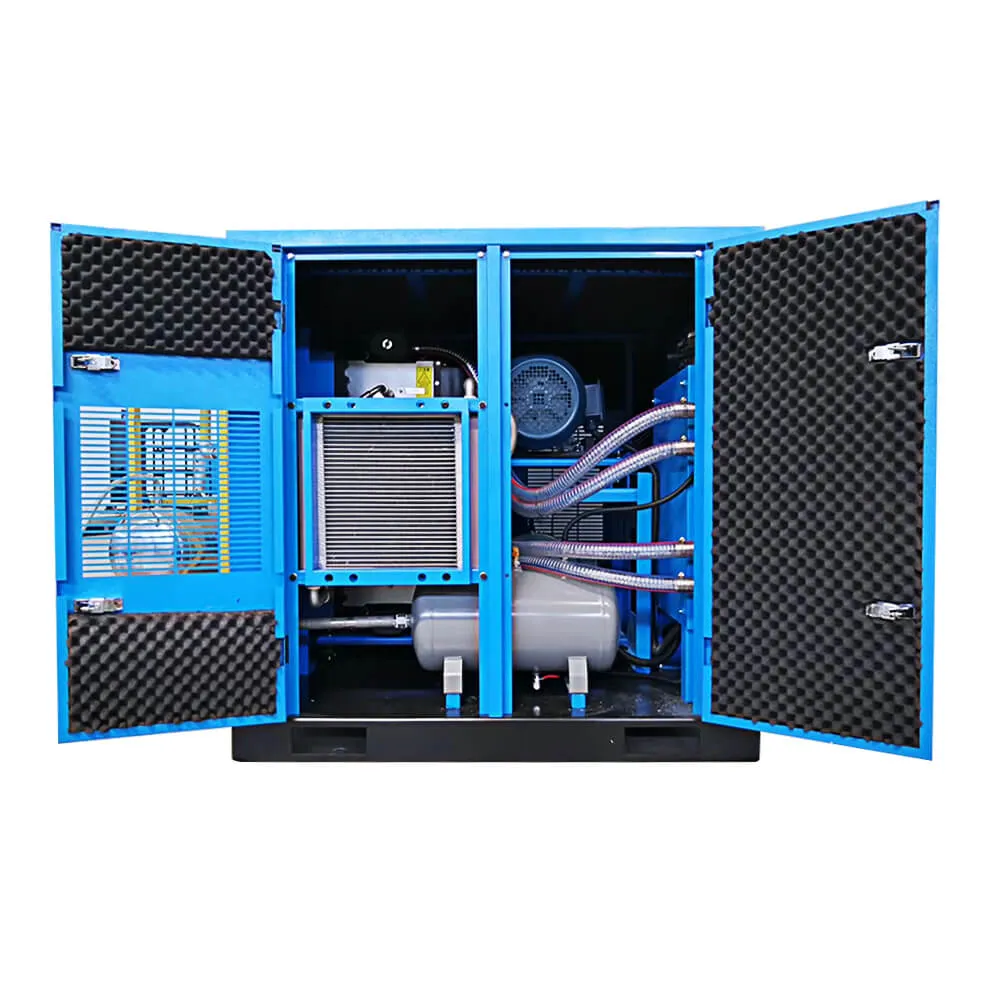 PSA oxygen plant with air compressor system